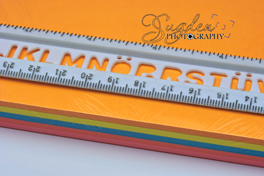 Colored Paper with Ruler - Sugden Photography